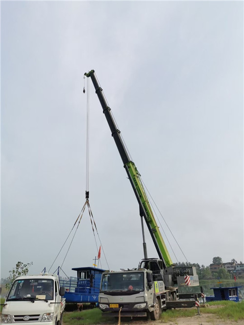 陇县桥梁建设吊装案例